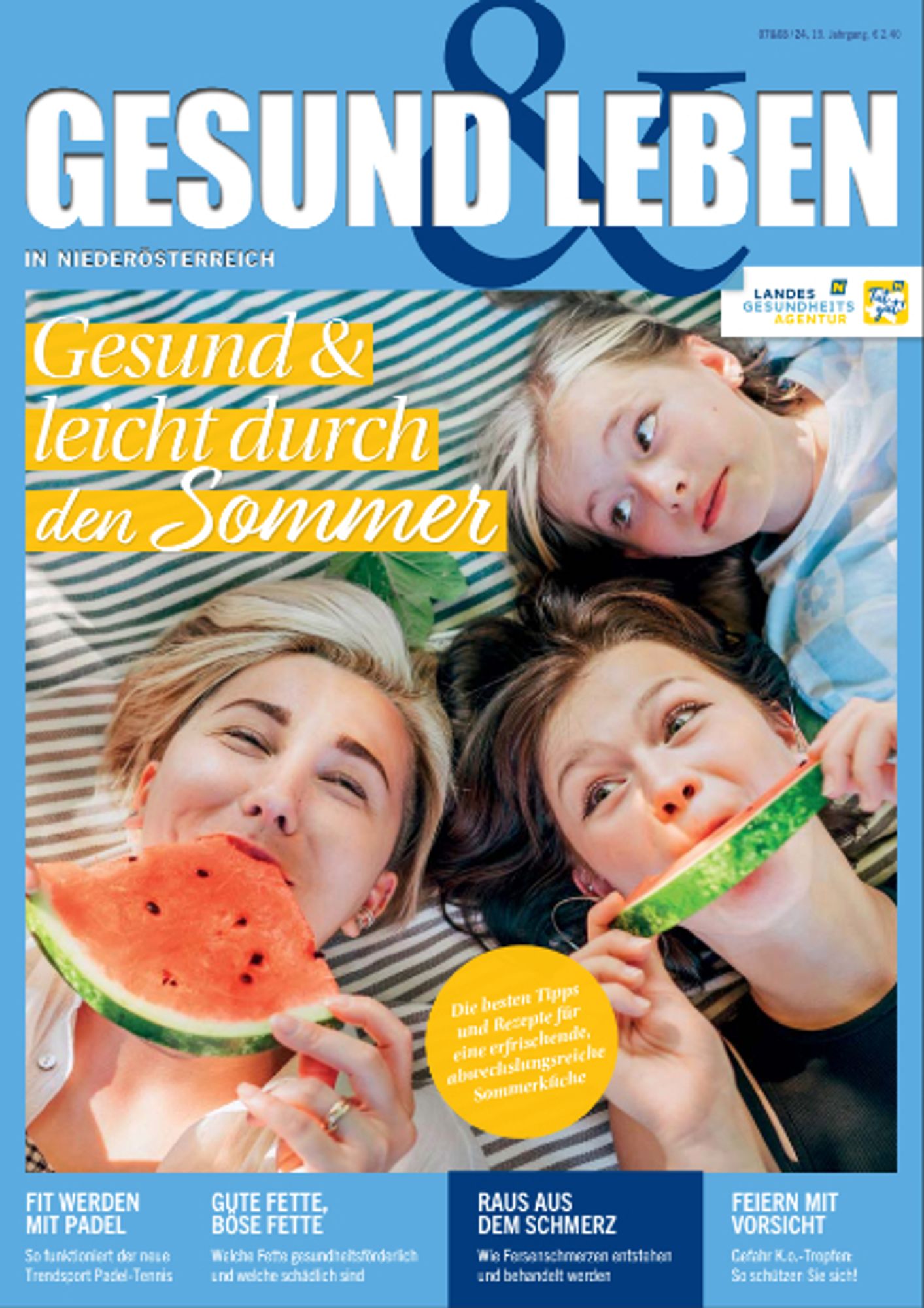 Cover Gesund & Leben, Ausgabe Juli/August 2024