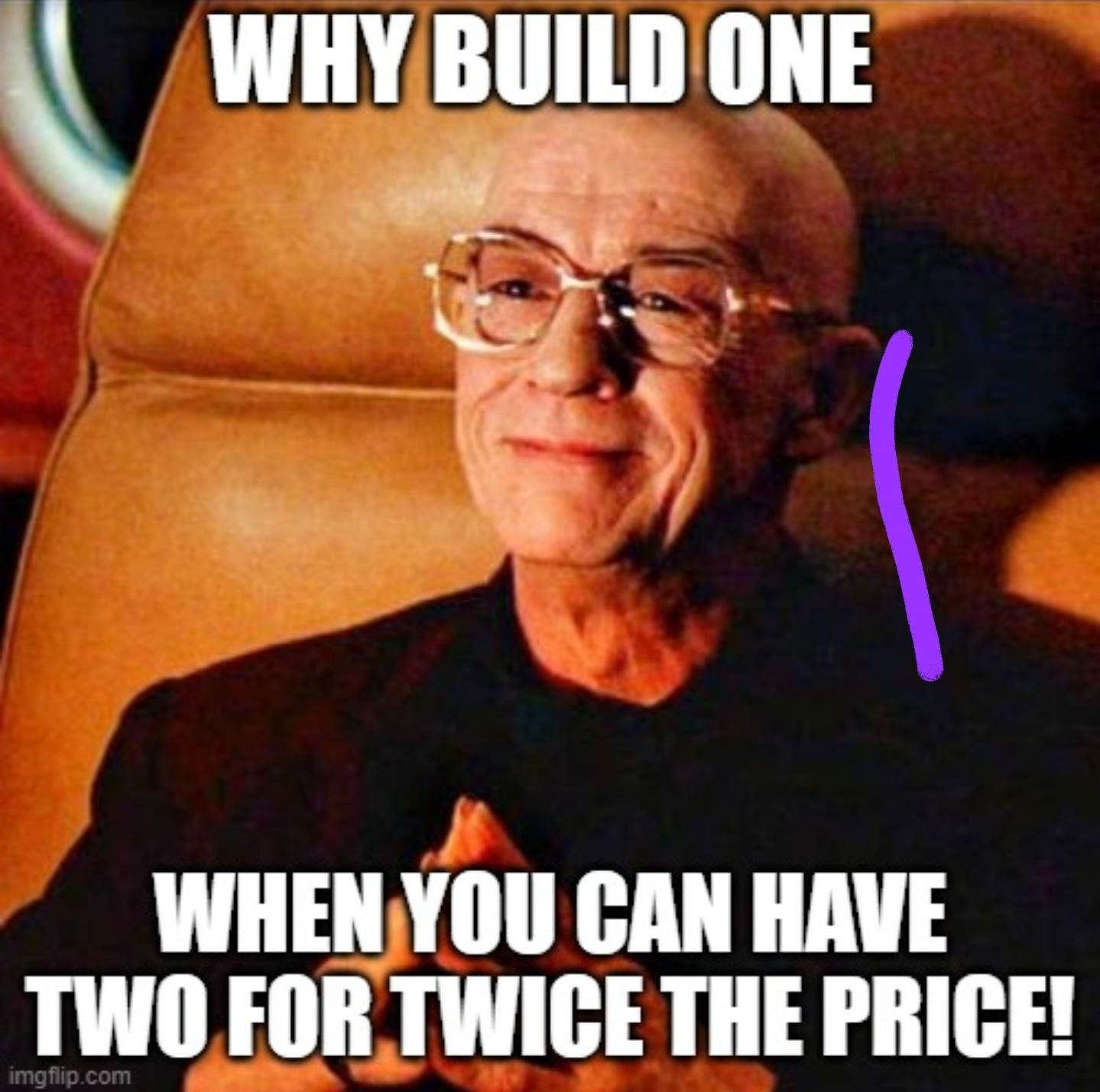 From the movie contact, hadden explains the first rule in government spending:  "why build one when you can have two for twice the price"