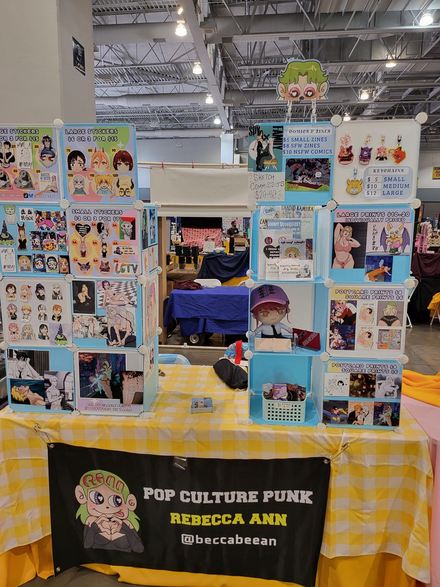 The Pop Culture Punk booth set up at the Tucson Comic Con