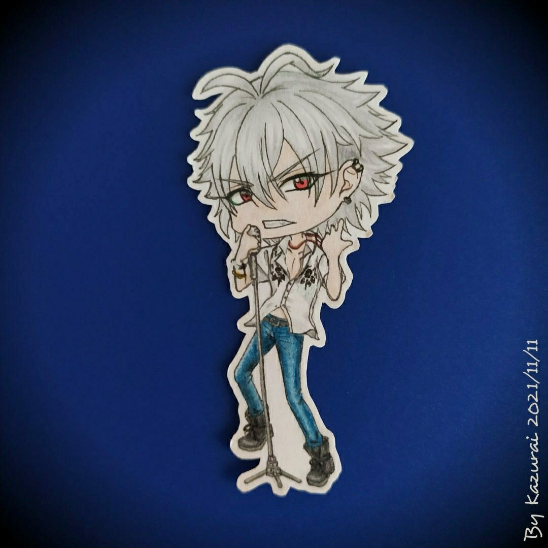 Samatoki birthday chibi art from 2021

Samatoki with his hypnosis microphone in a rap pose