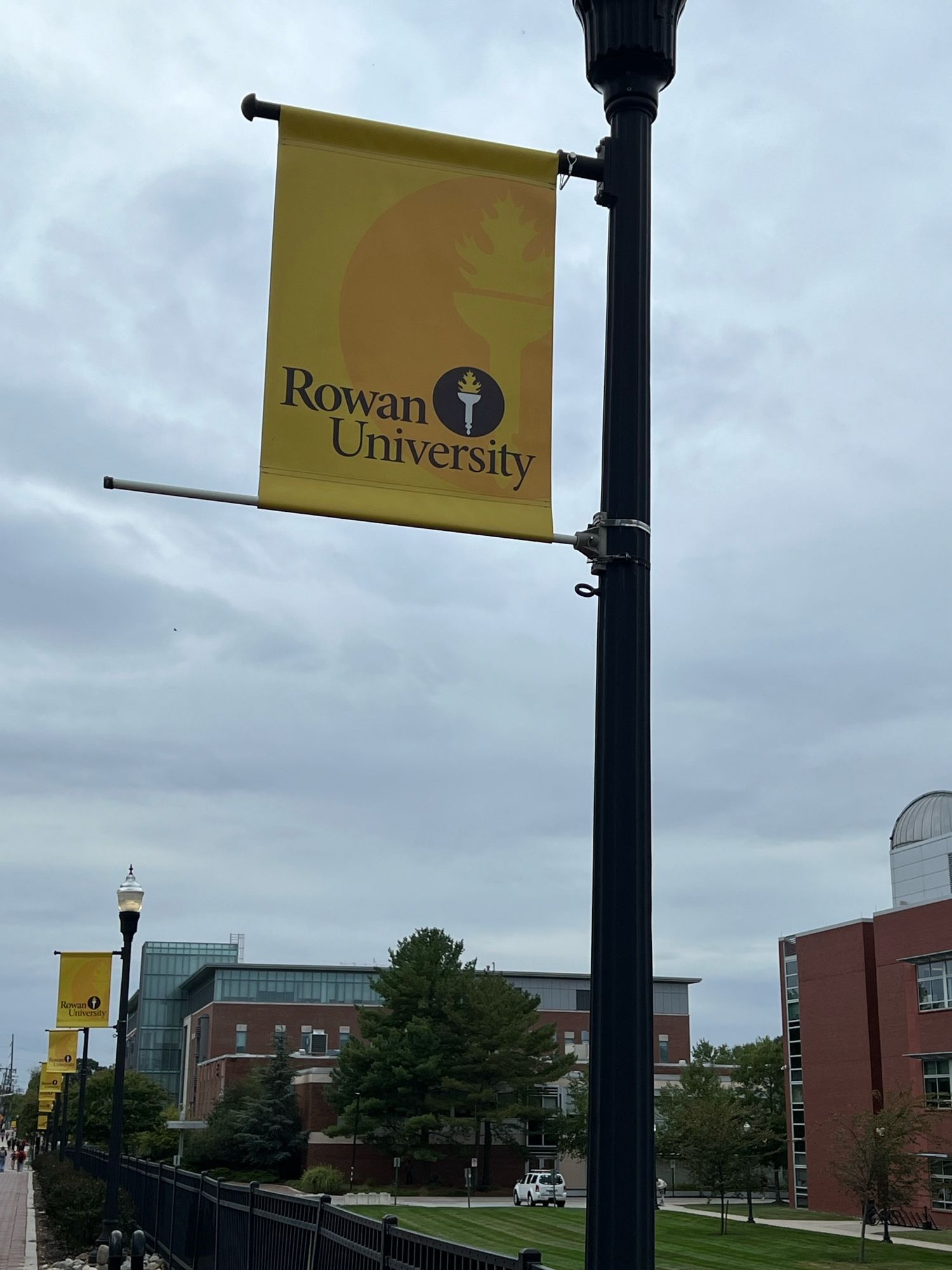 A Rowan University flag