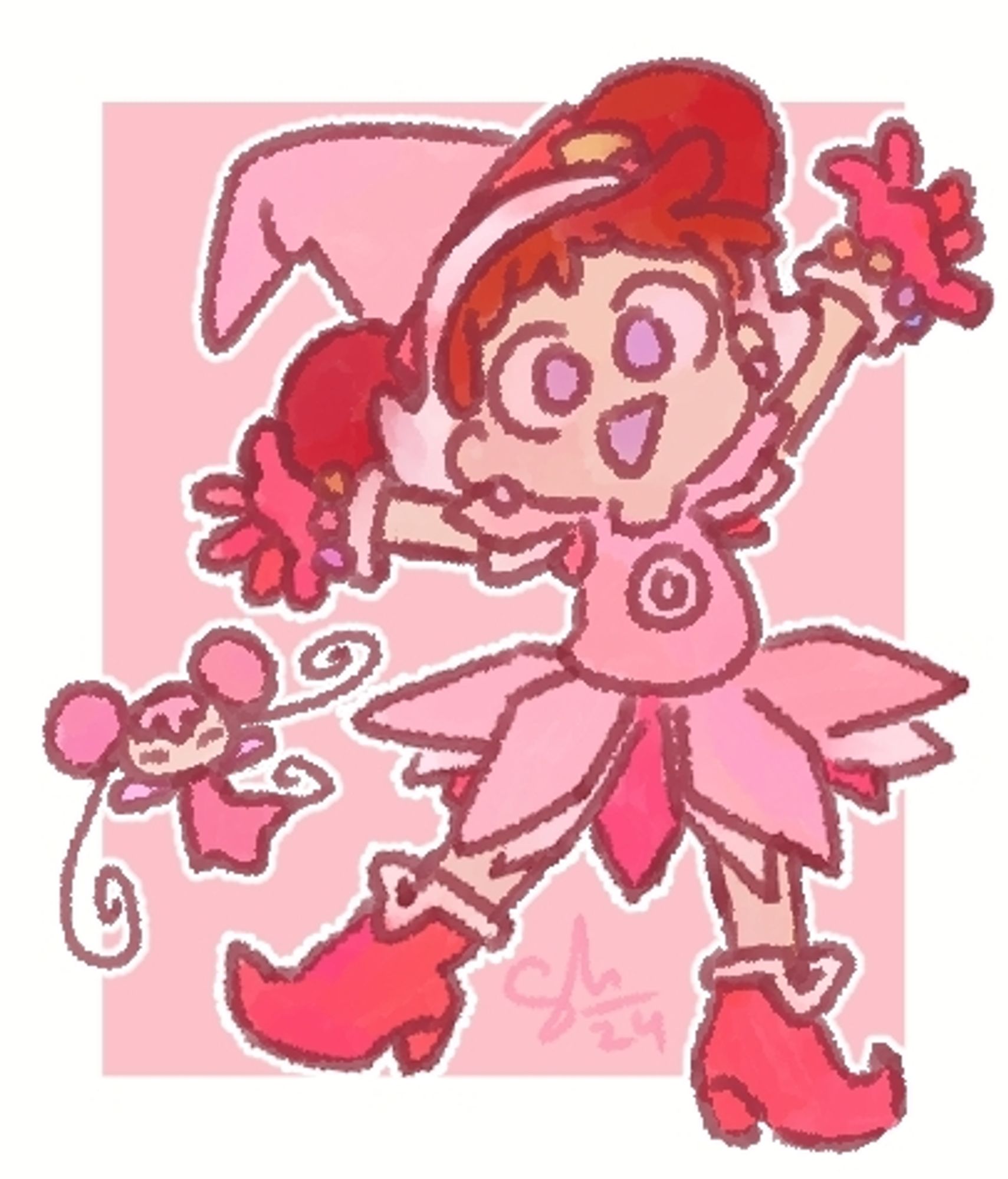 A cropped version of the previously posted drawing, featuring only Doremi Harukaze.