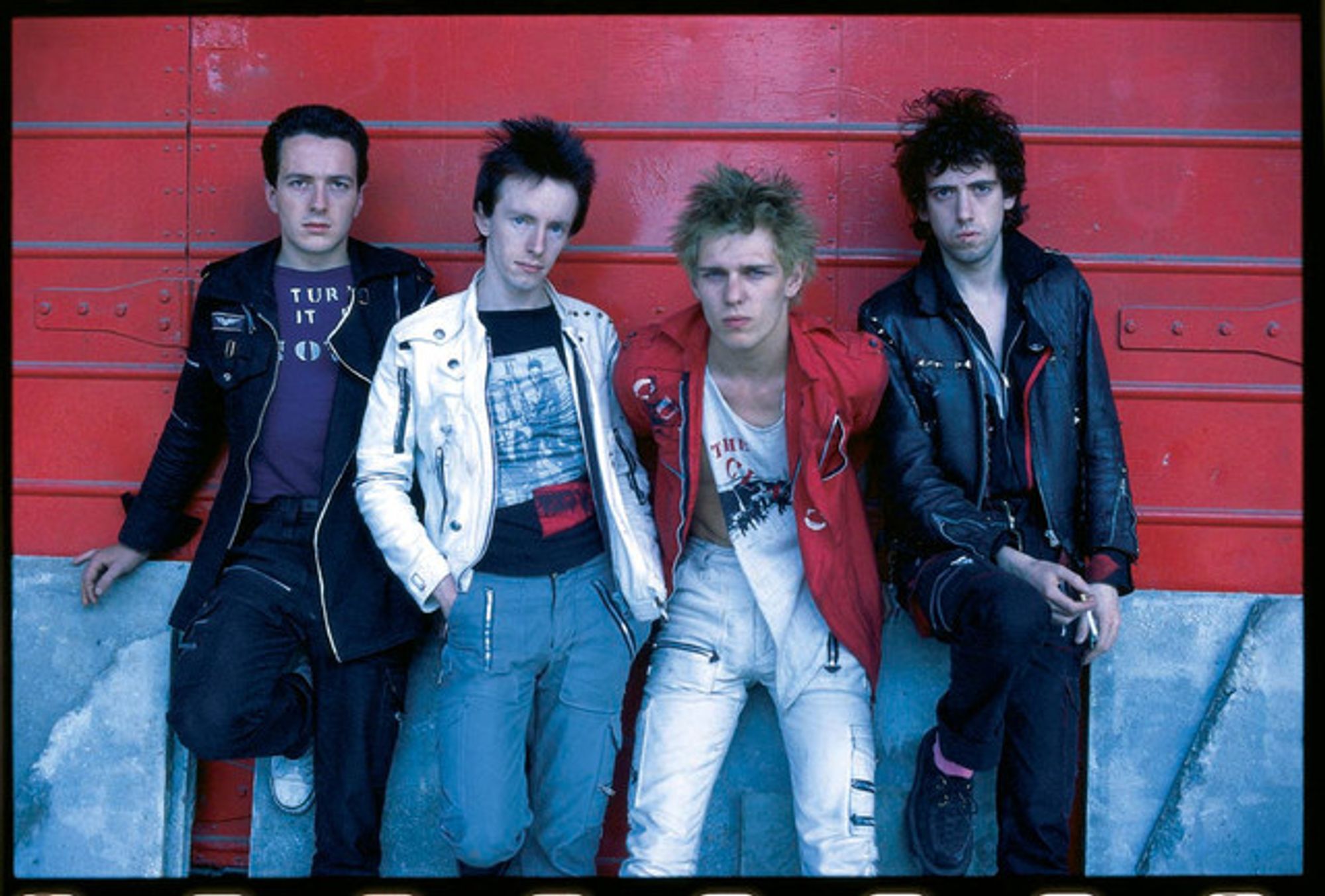 Image of the artist (or band) The Clash, currently featured in the playlist with their track 'London Calling - Remastered'.