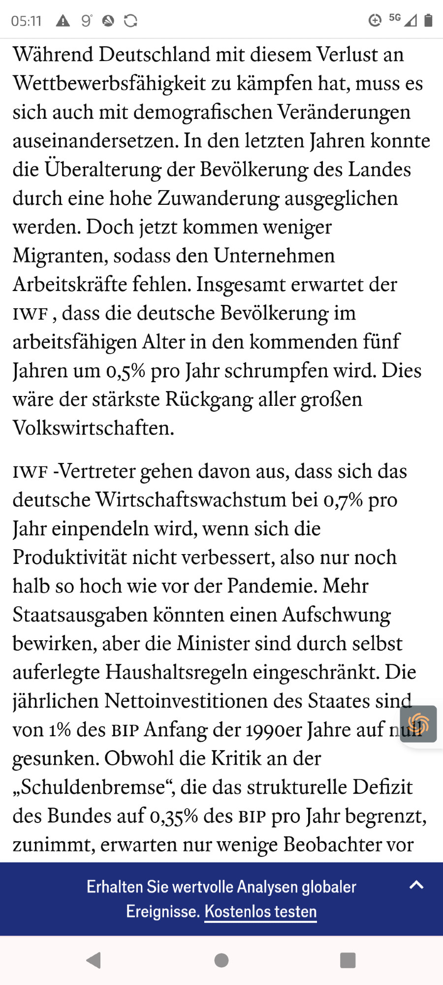 Auszug aus dem Artikel 