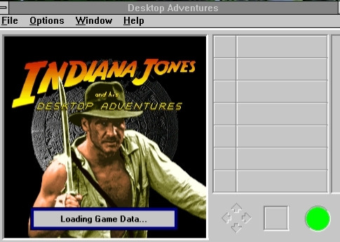 Screengrab of Indiana Jones Desktop Adventures game 1996