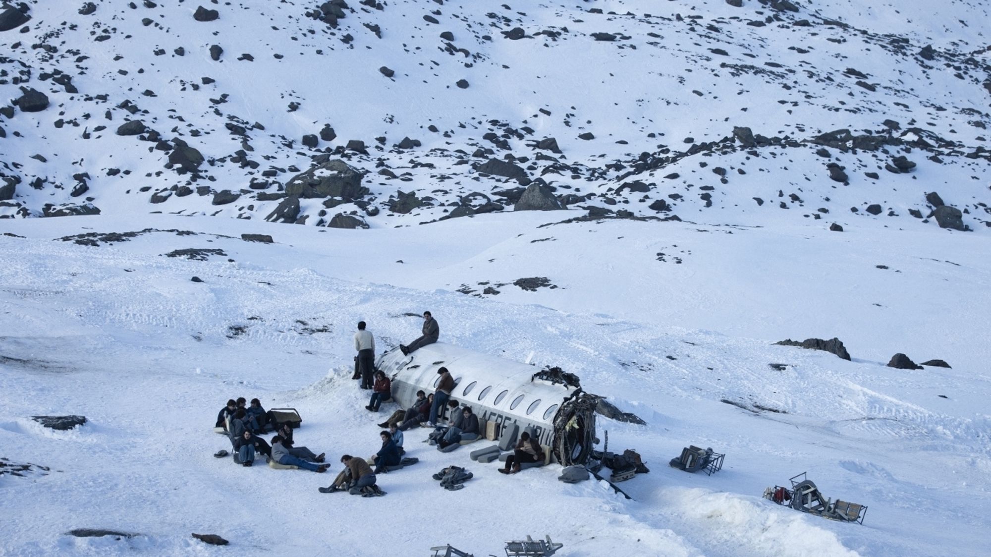 Carcasse d'avion. Le cercle des neiges