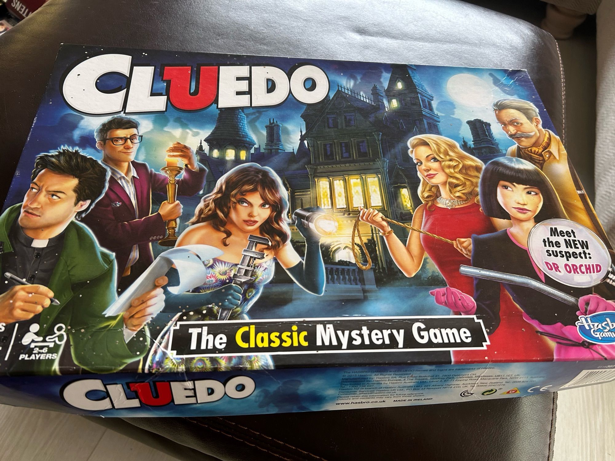 Cluedo board game box