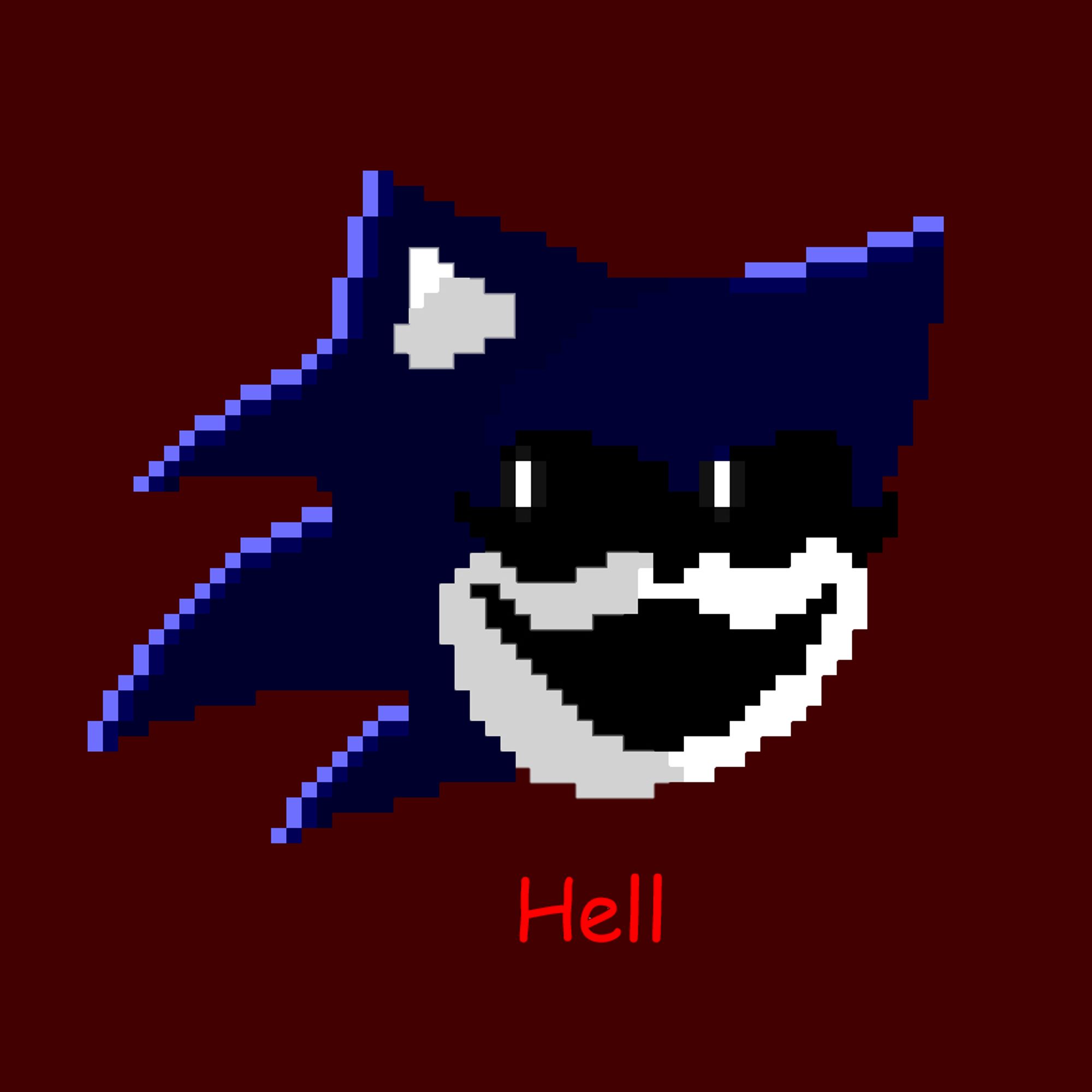 A navy blue hedgehog with black eyes, also its pixel art :D and a gift for my friendo-