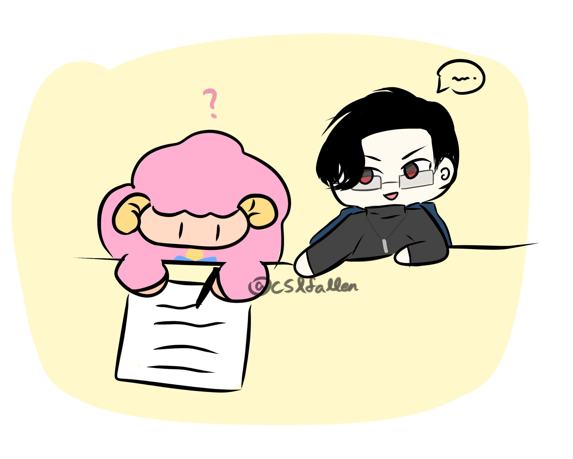 Chibi Luci teaches sheep mc