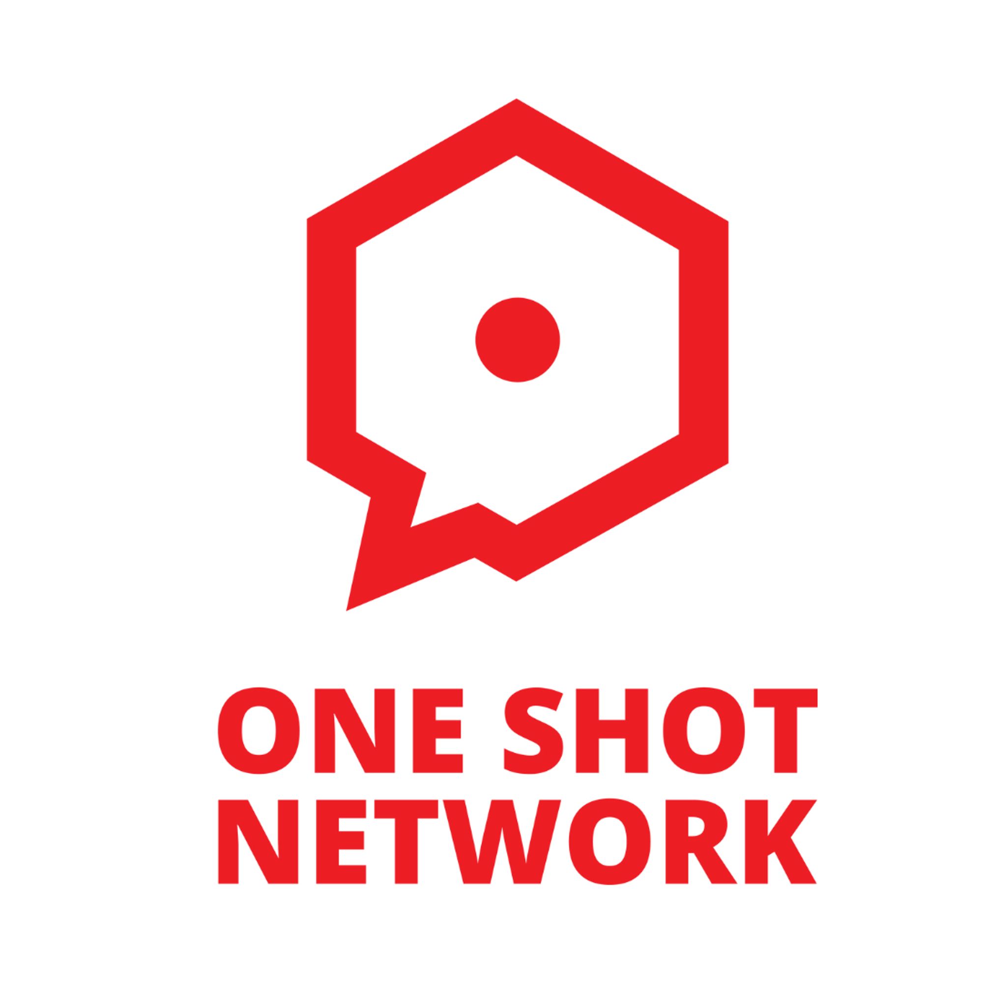 Image of the red One Shot Network logo on a white background