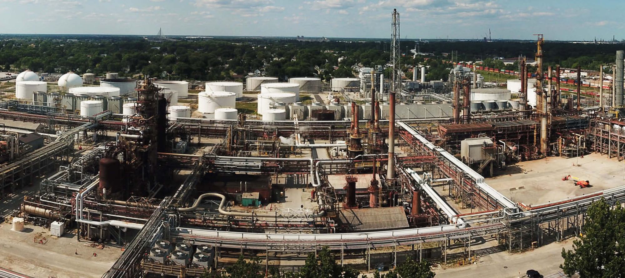 Toledo Refining Company Refinery in Toledo, OH, July, 2019. Photo by Ted Auch, FracTracker Alliance.