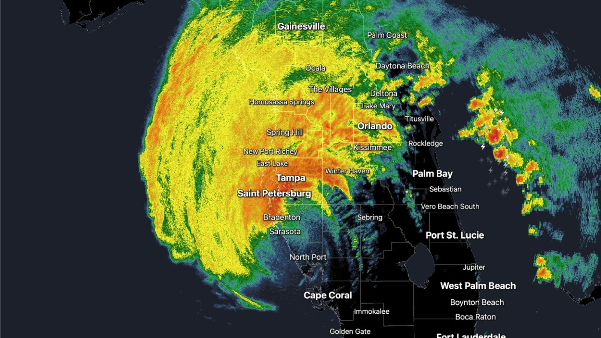 Radar: Hurricane Milton makes landfall around 8:30 p.m