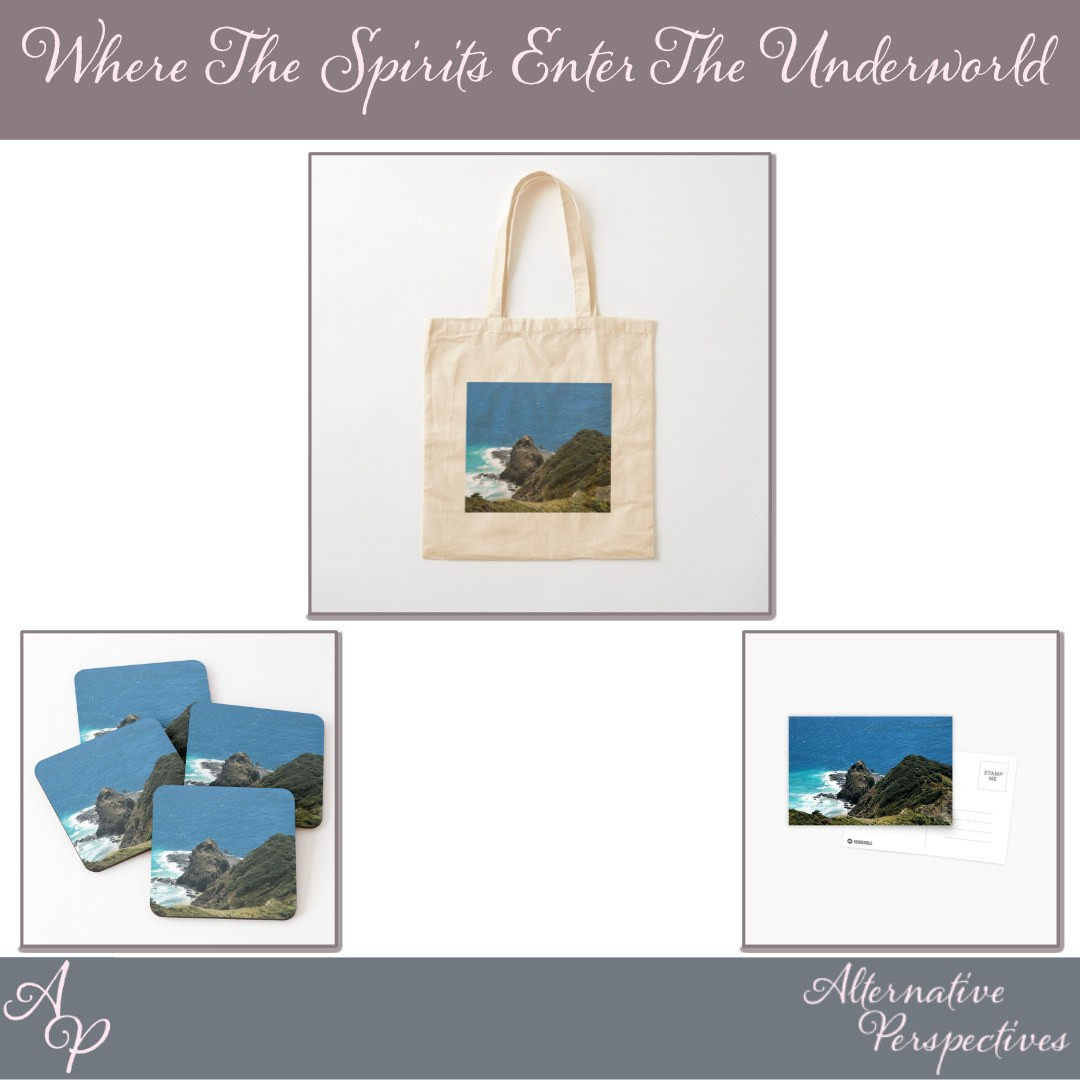 Where The Spirits Enter The Underworld - this image is on the following products - cotton tote bag, coasters, postcard