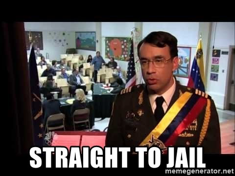 Straight to jail meme