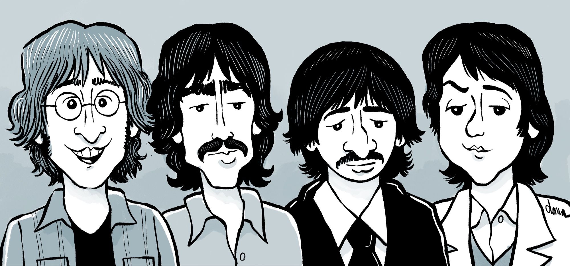 Cartoon Beatles!