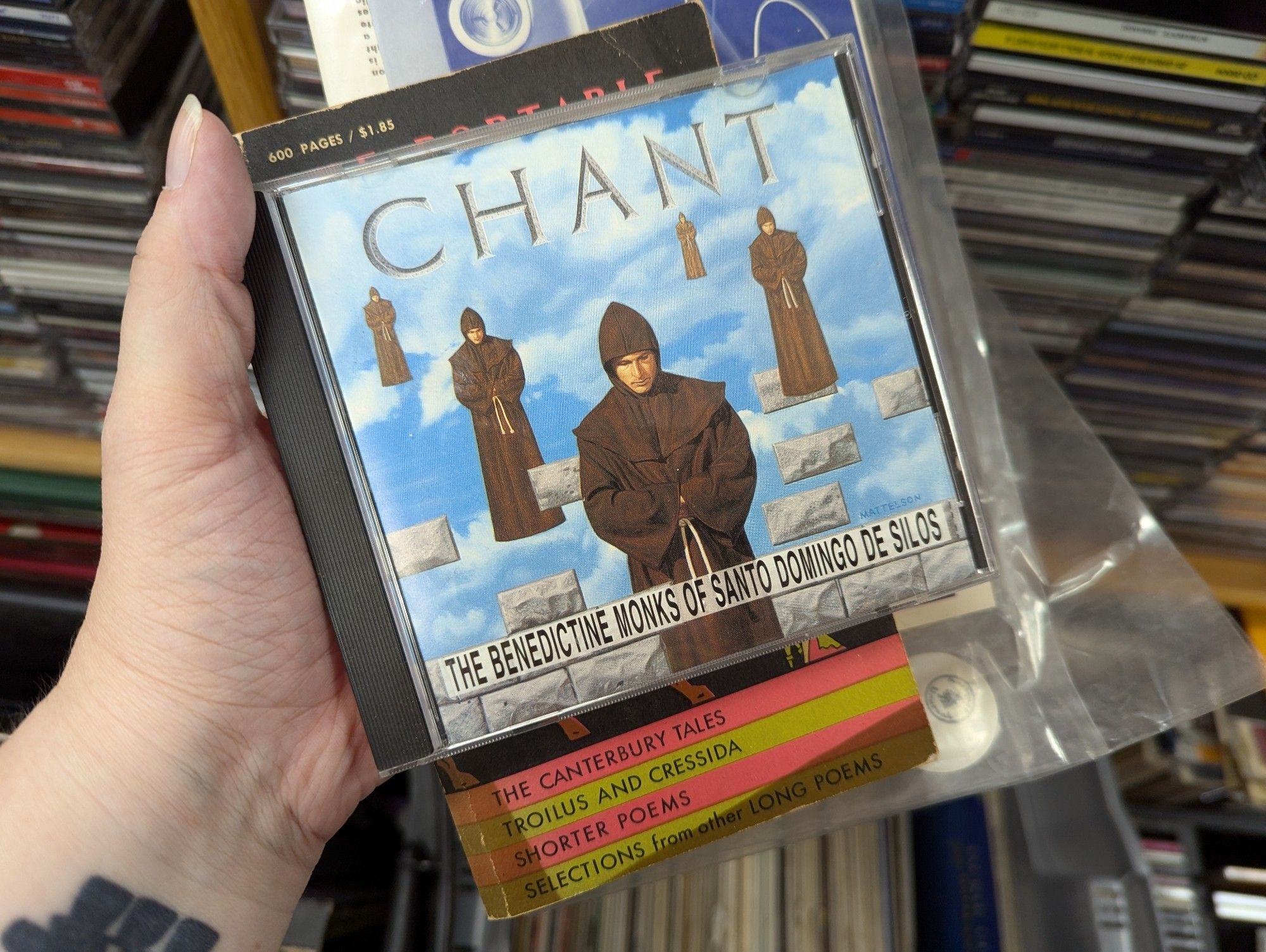 That Gregorian chant CD everyone's hippie neighbor had in the 90s, with the cover that looks like box art for Hexen