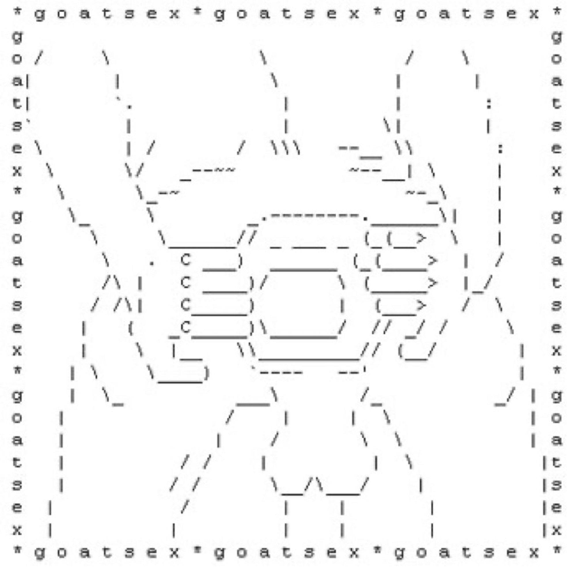 ASCII GOATSE