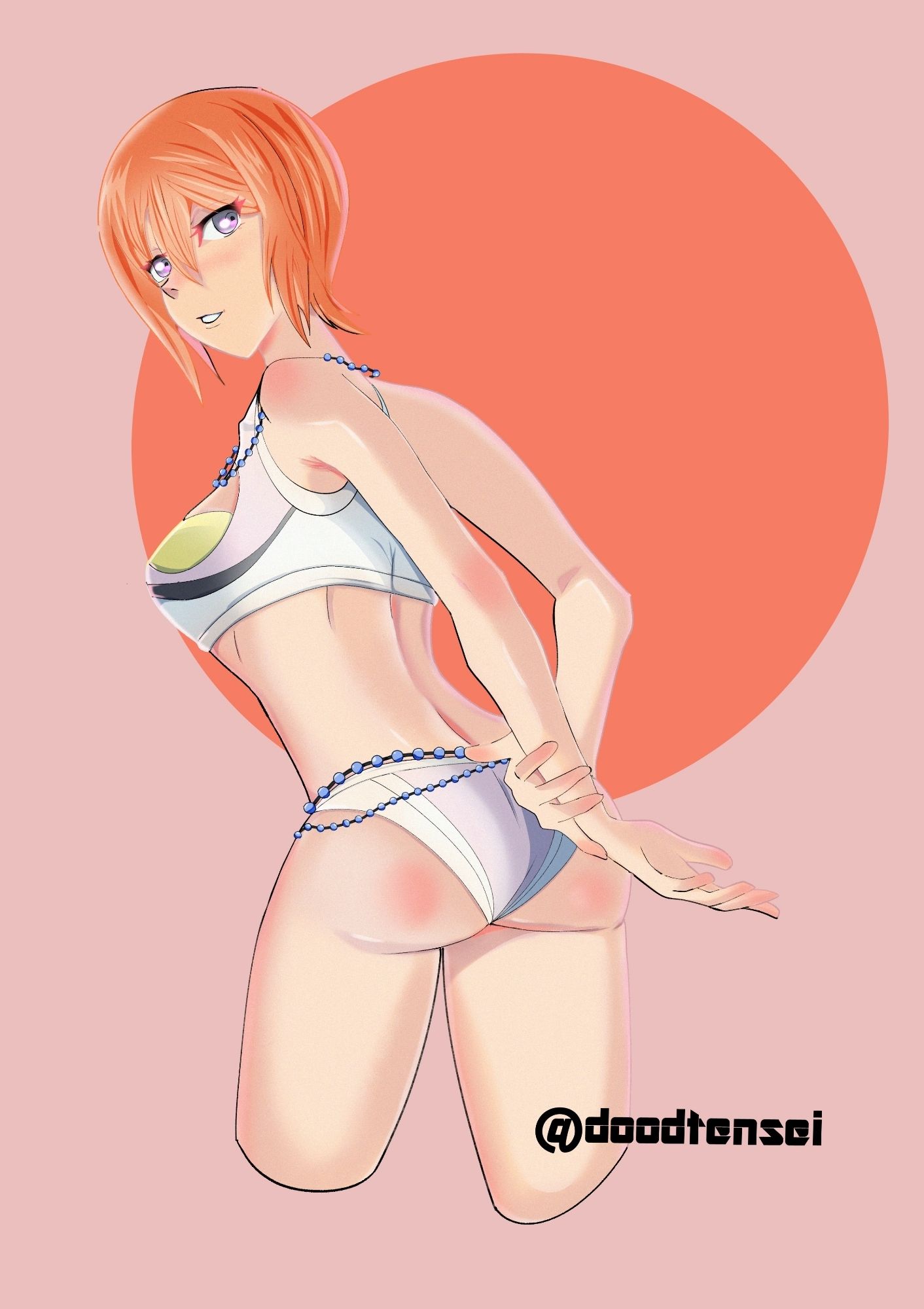 Noel Seeker from Trails of Azure in her swimsuit