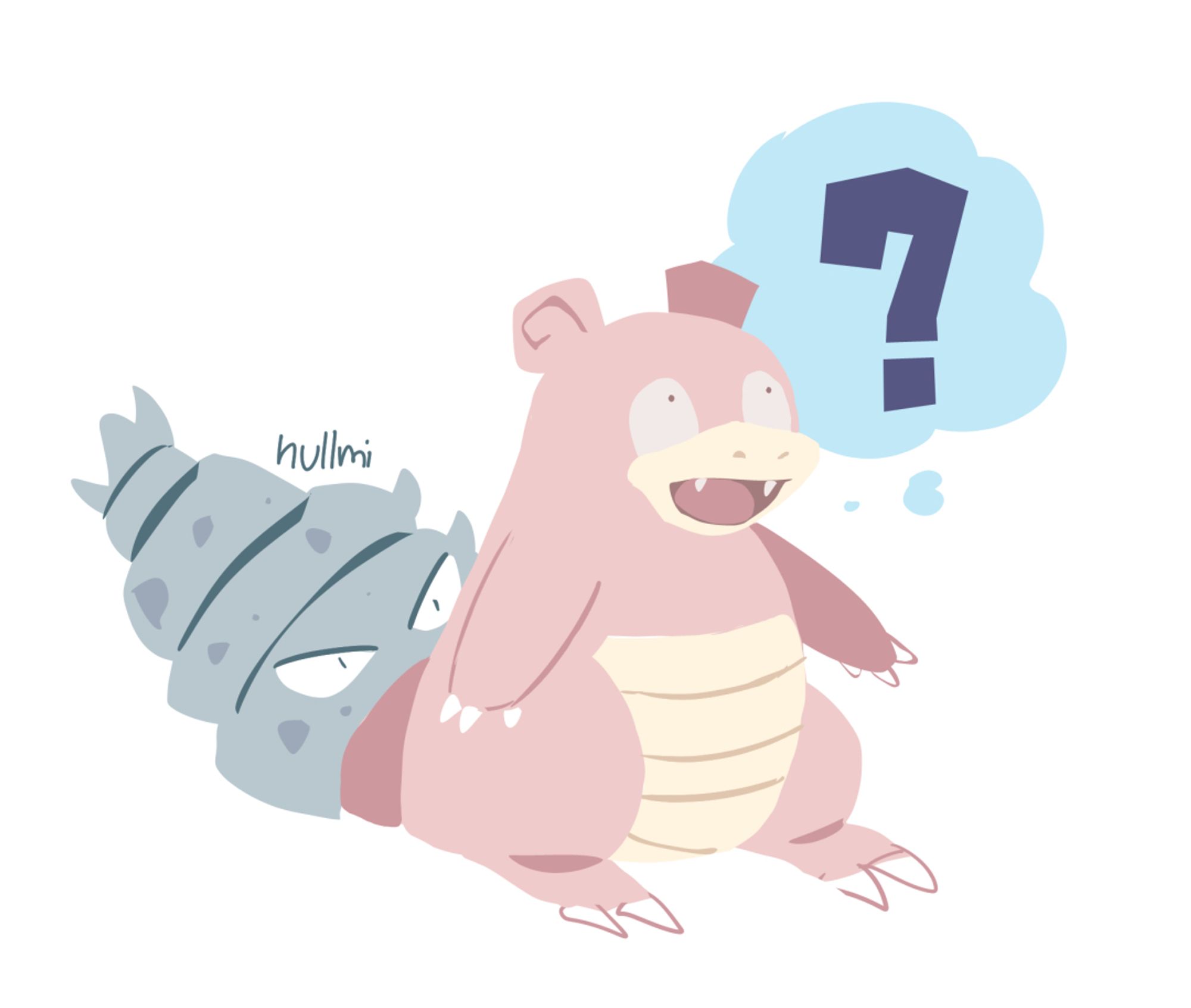 Digital art of Slowbro.