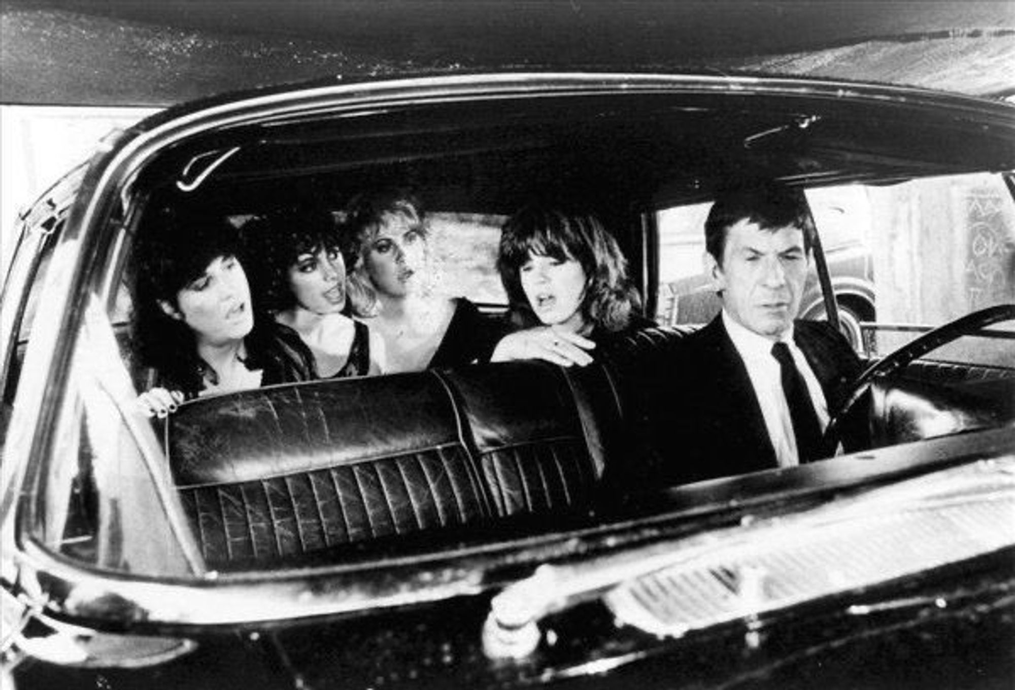 That time Leonard Nimoy drove The Bangles around in their "Going Down To Liverpool" video.