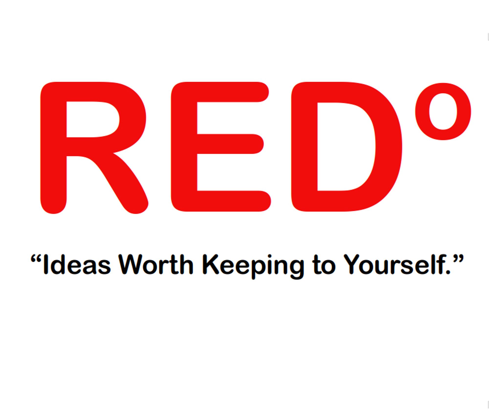 REDo logo and tagline: REDo, Ideas worth keeping to yourself.