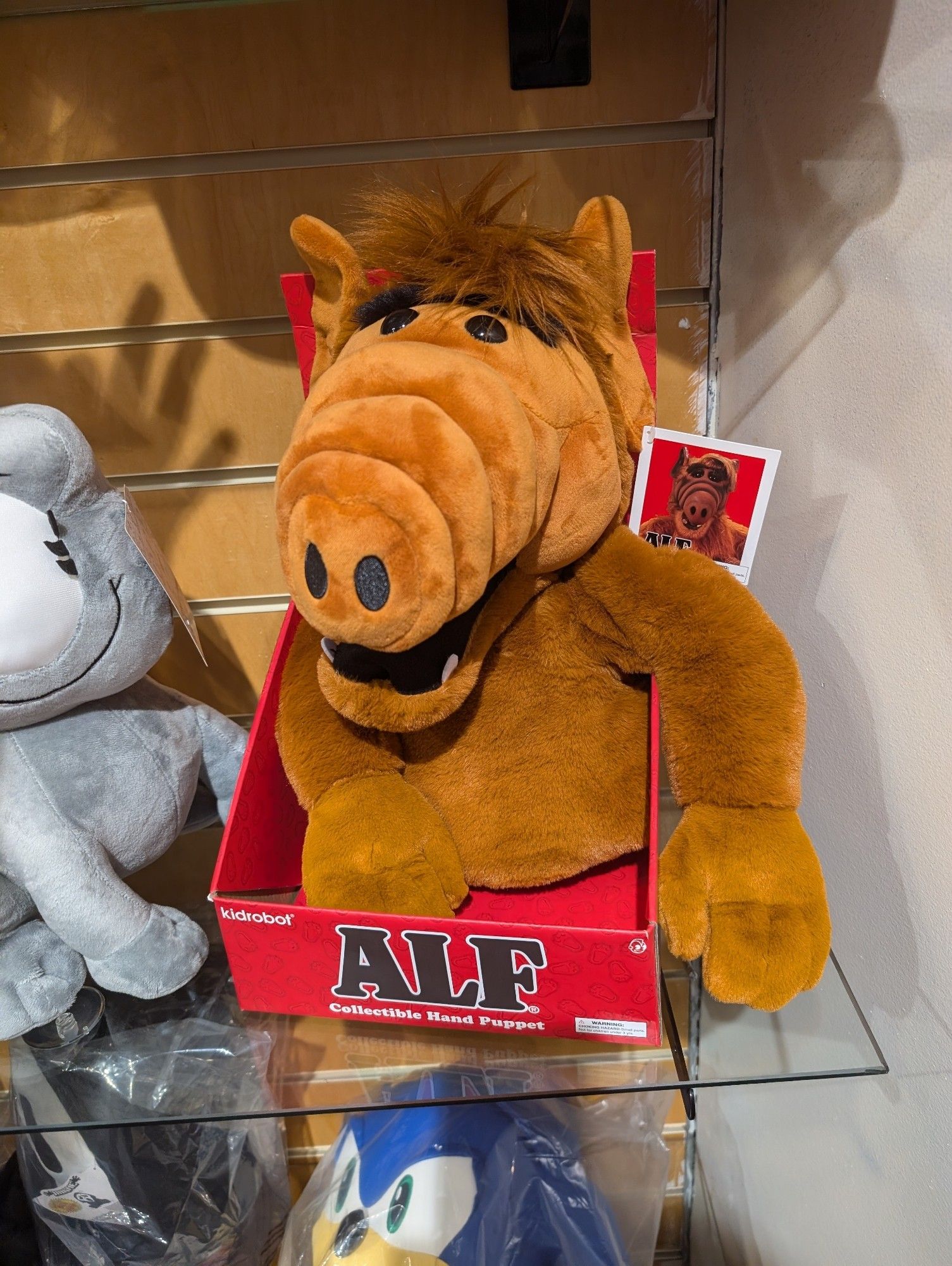 ALF puppet in a box.