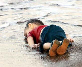 Alan Kurdi, dead on a beach