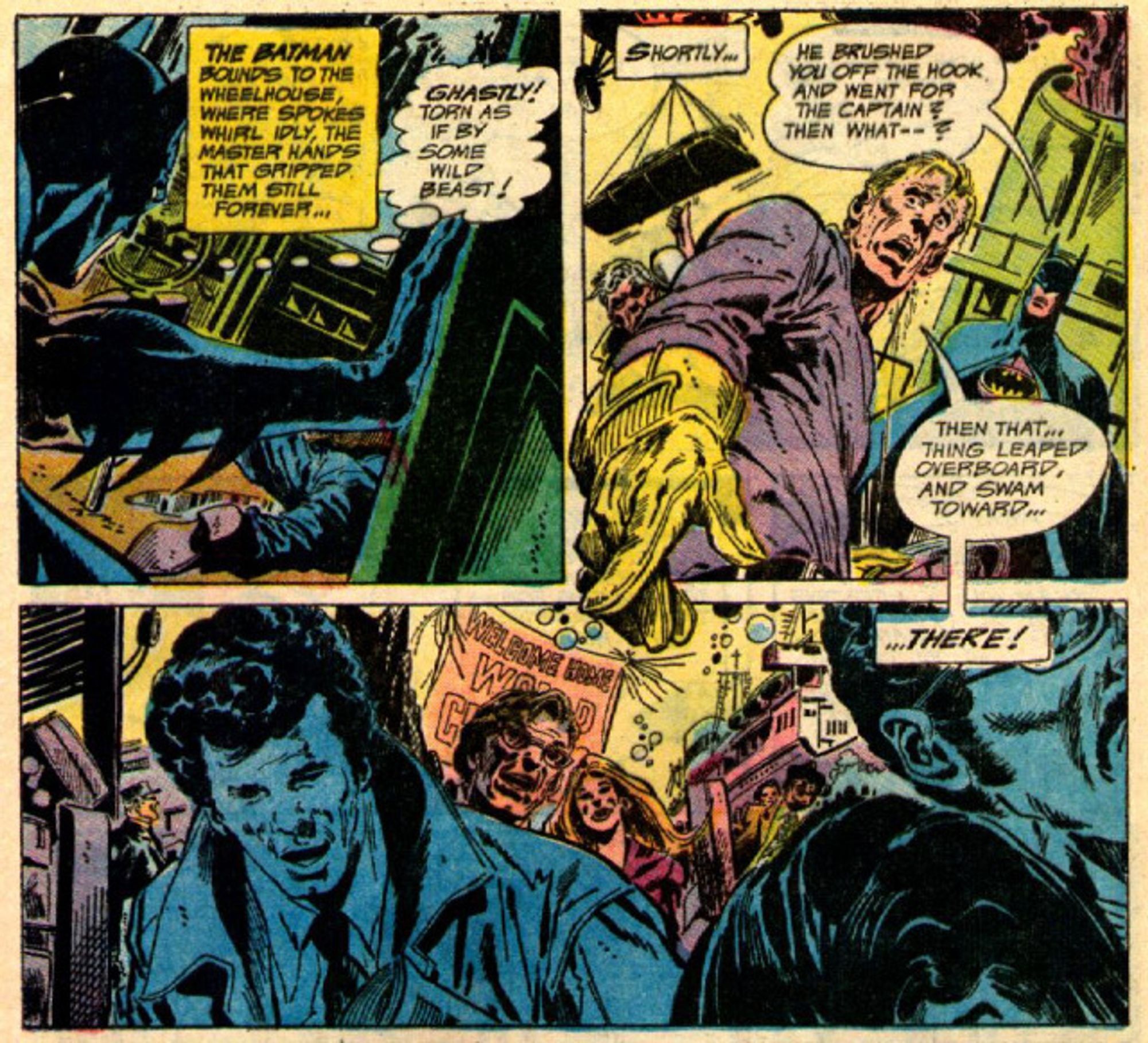 The Brave and the Bold vol.1 No.109 (Oct 1973, “Gotham Bay, Be My Grave”). Columbo passes by in a crowded street scene.