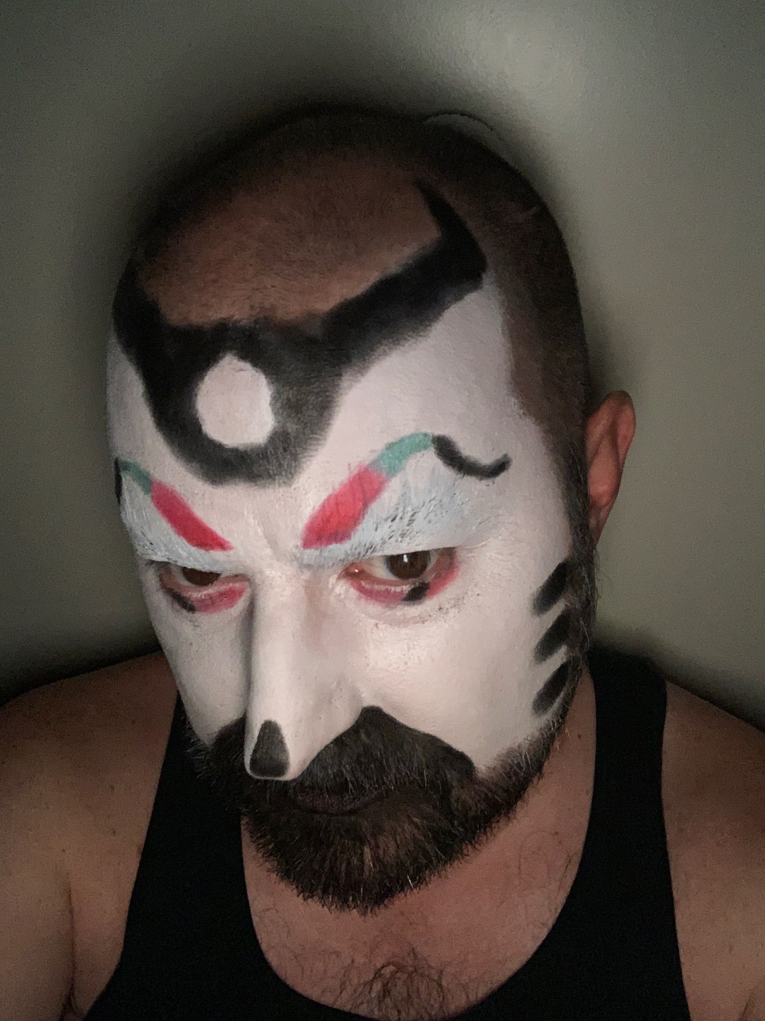 man with goofy makeup on