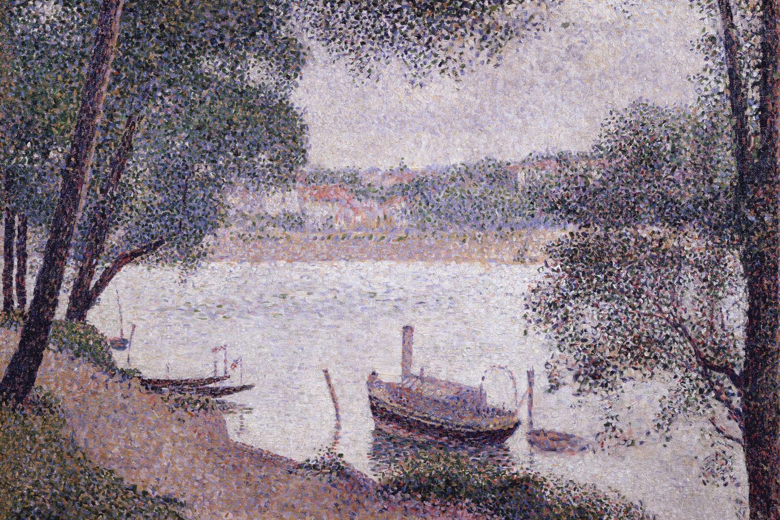 River Landscape with a boat