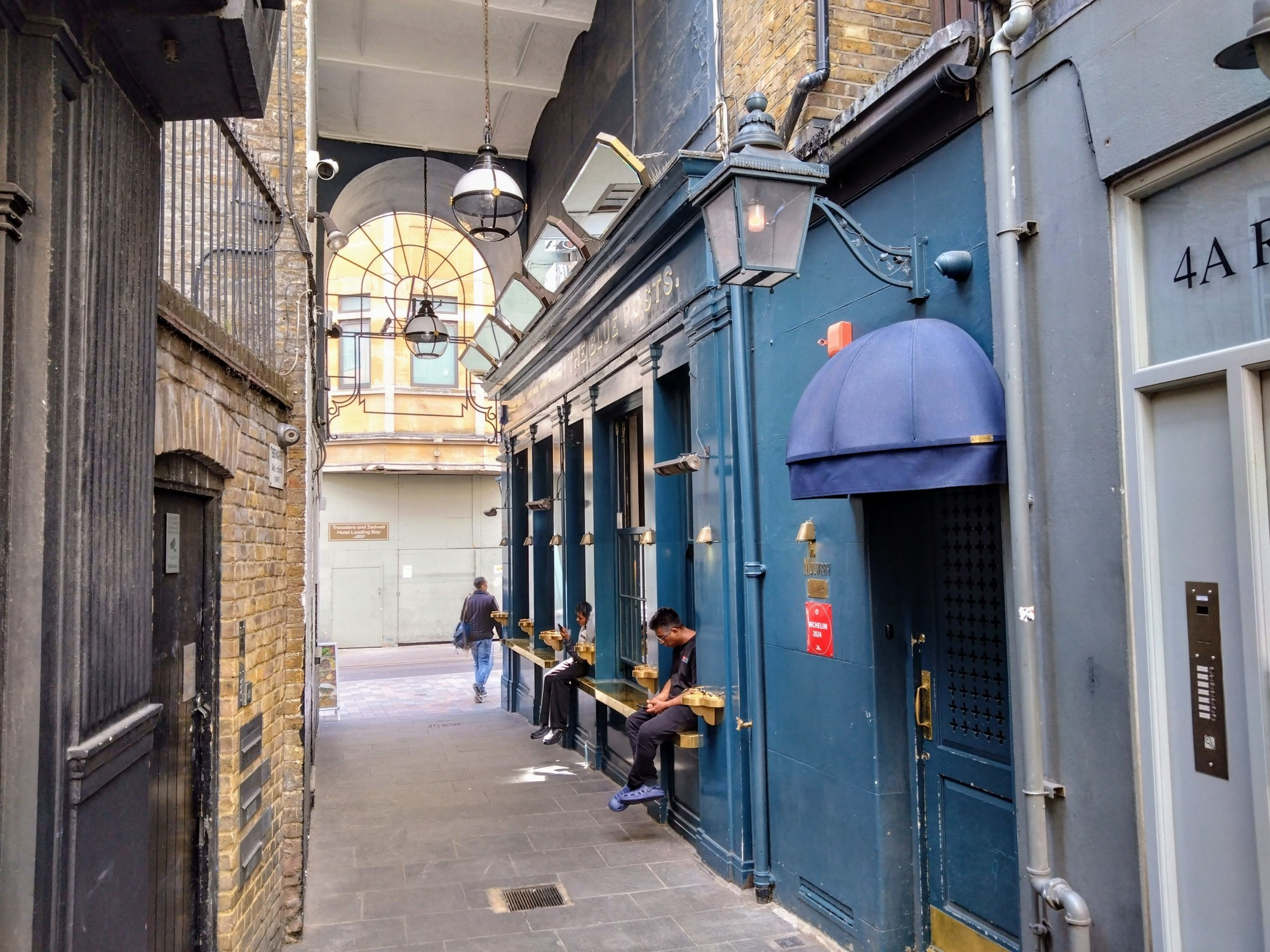 The Blue Posts pub in Rupert Street, Soho