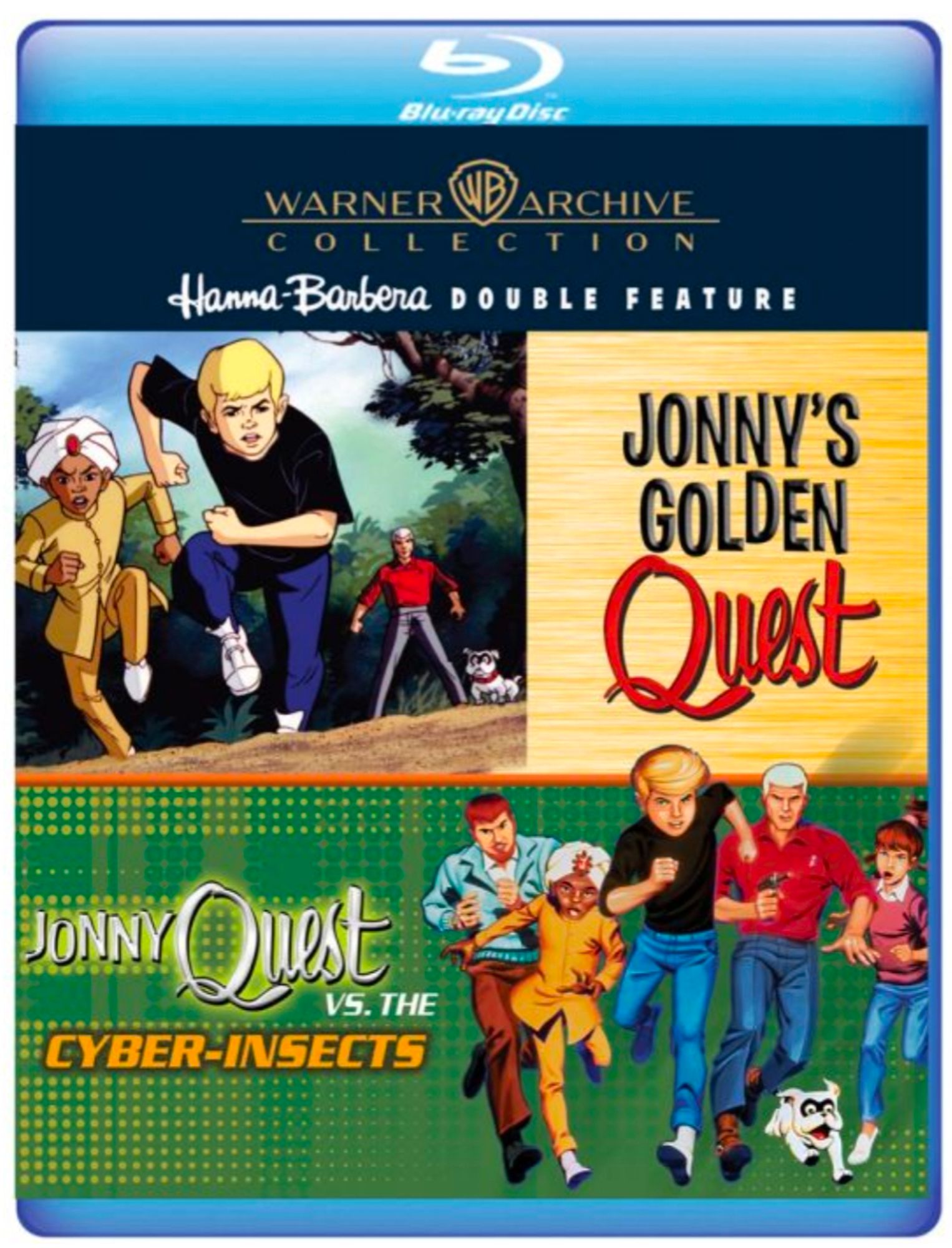 Blu-ray cover to the latest Jonny Quest release from Warner Archive.