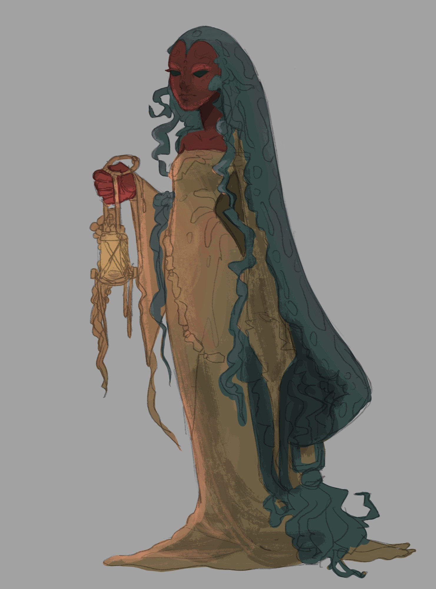 deep depth deity based on jellyfish. very rough work