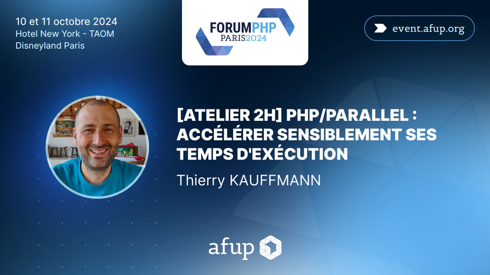 [ATELIER 2H] PHP/Parallel : Accélérer sensiblement ses temps d'exécution par Thierry Kauffmann