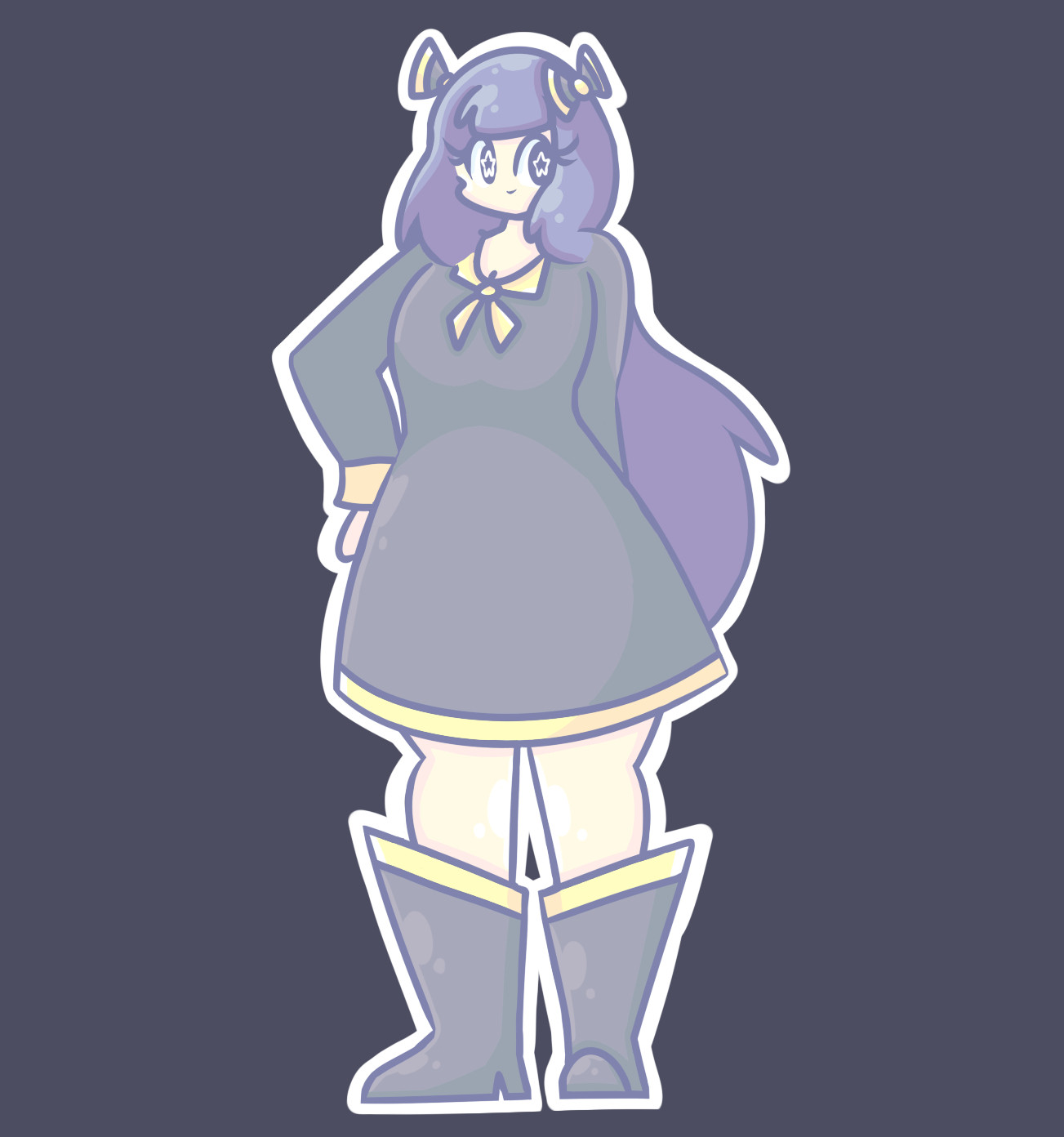 lunette, oc, redesign, sylvysprit, sylvyspritart, art, digital art, cute