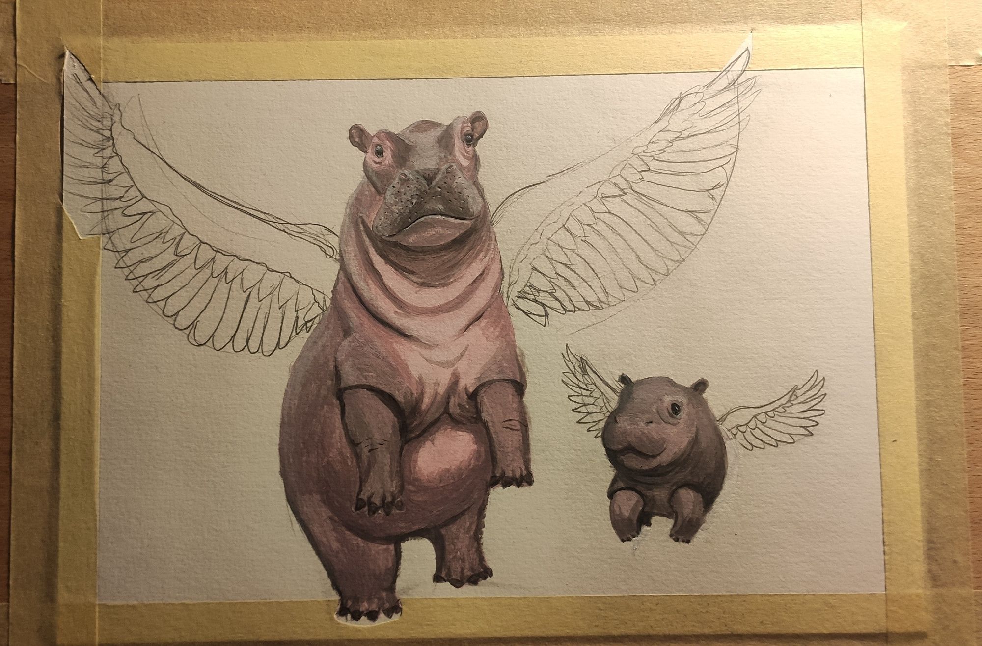 Hippo painting