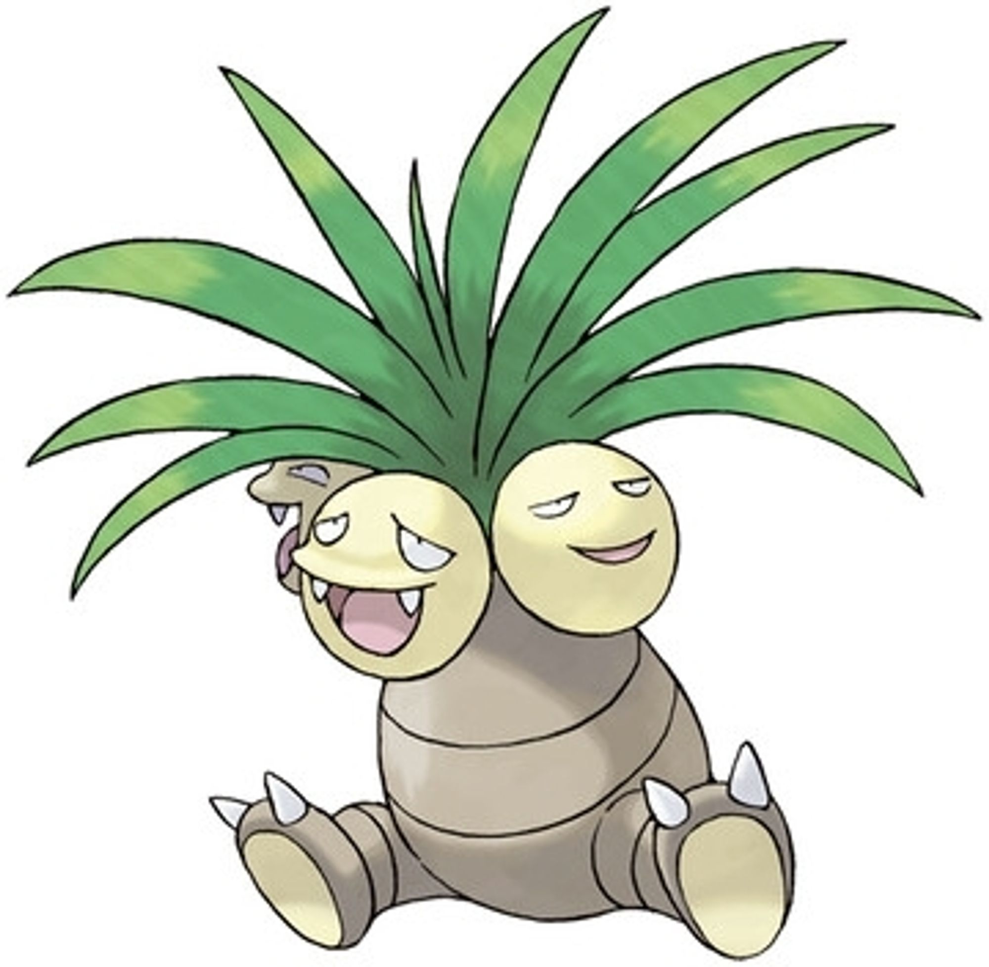 ilustração 2d do pokemon exeggutor