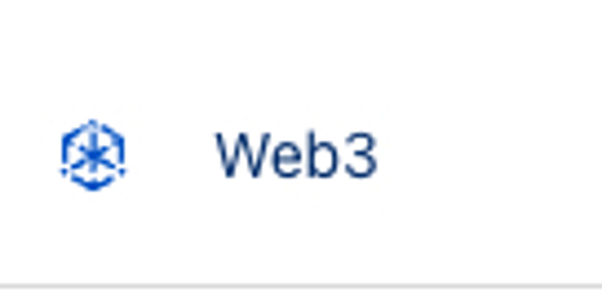 A navbar item that says "Web3", wtf pick up a newspaper you idiots