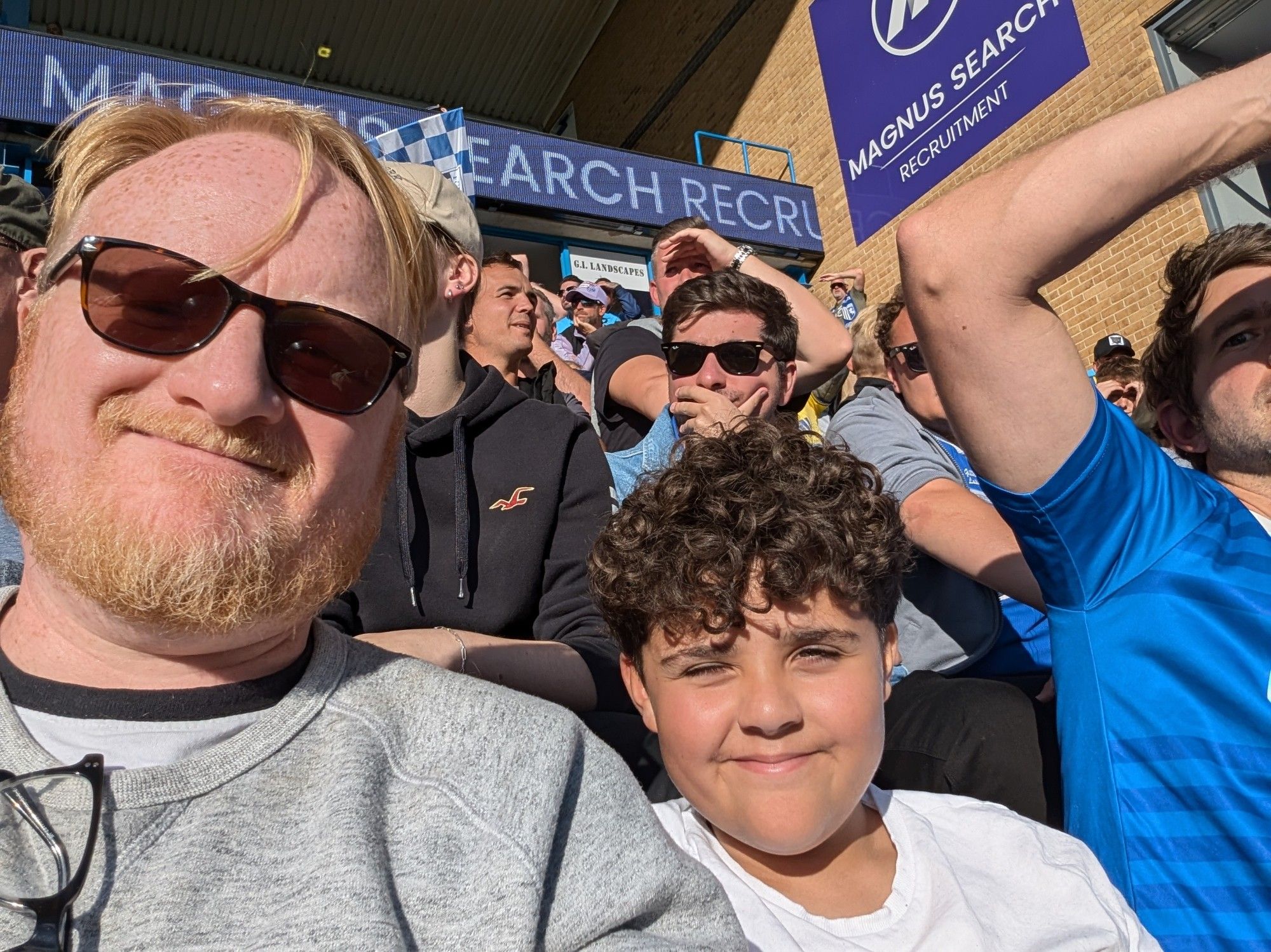 Me and my nephew at the Priestfield