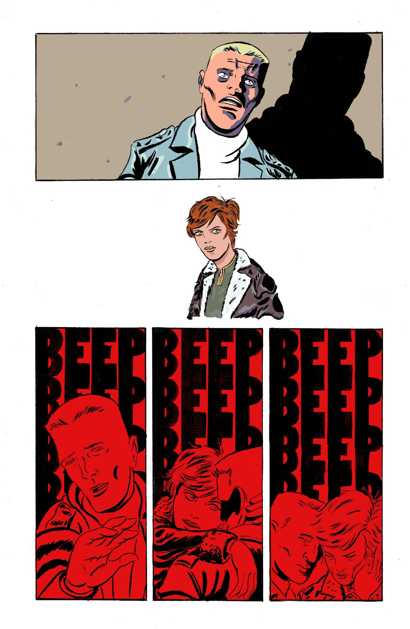 Page from the upcoming ALEX AUTOMATIC #6, art by James Corcoran