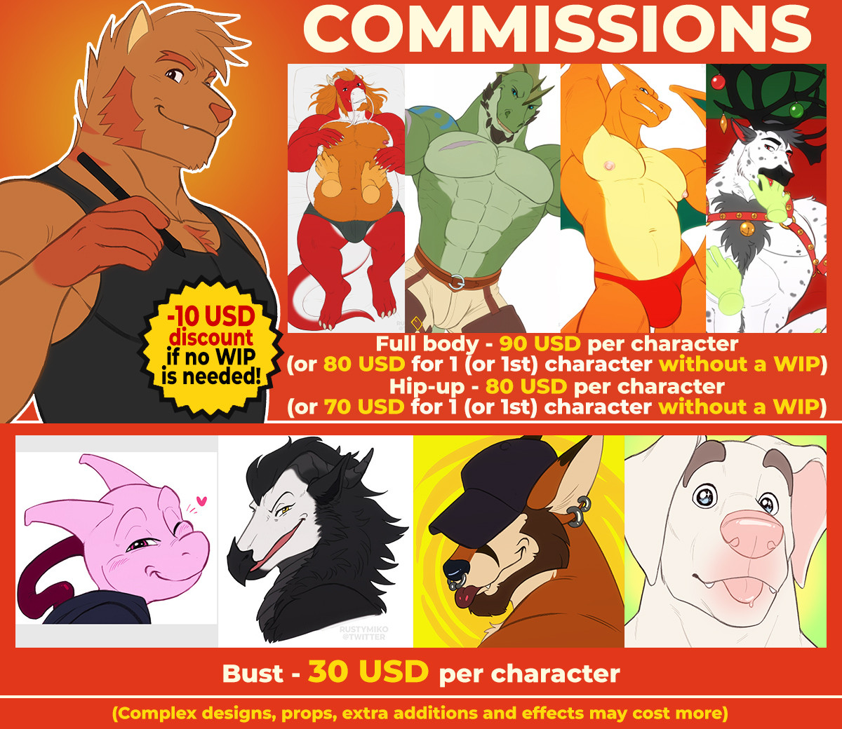 Commissions info