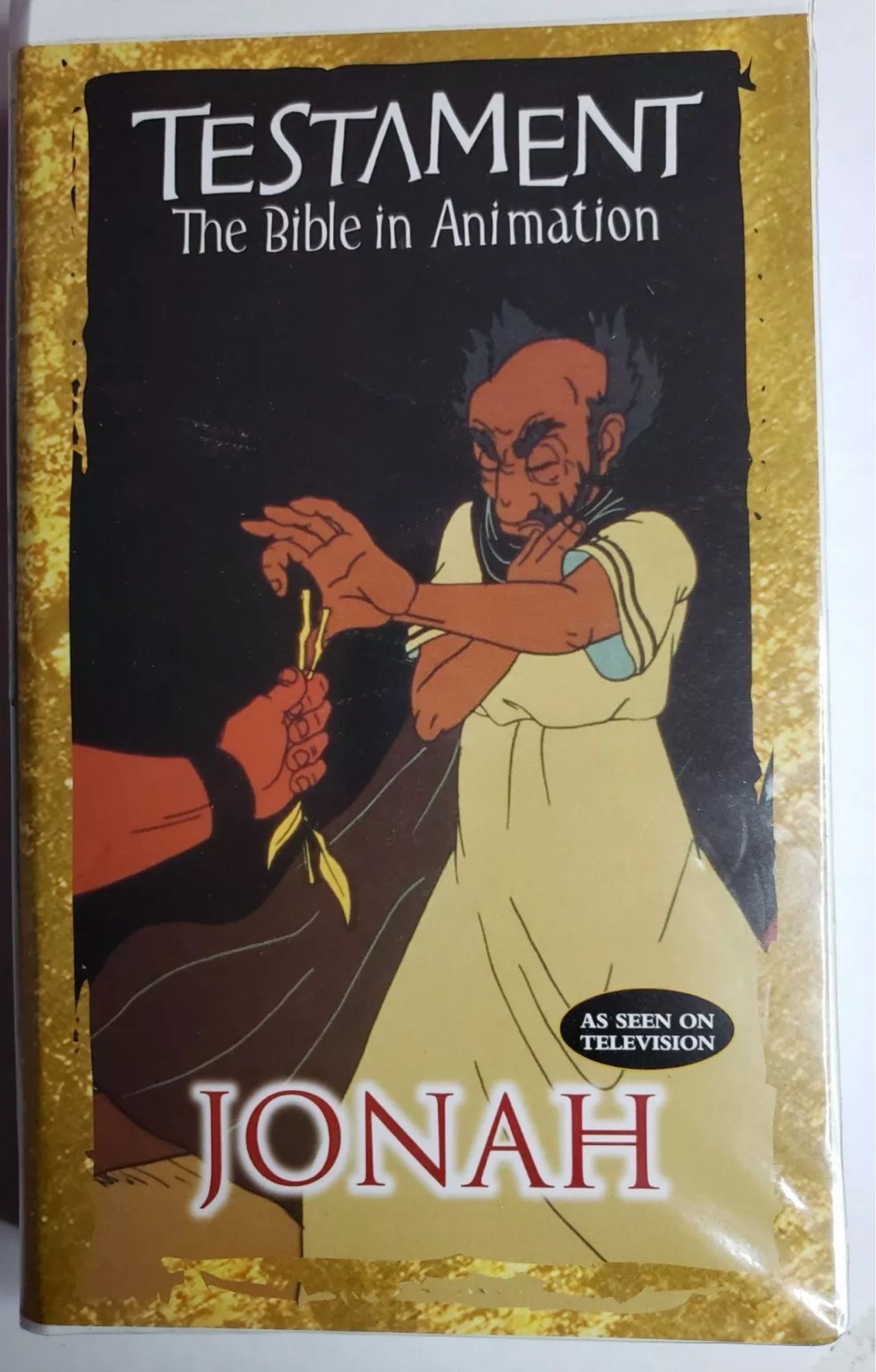 VHS cover for Testament: The Bible in Animation - Jonah