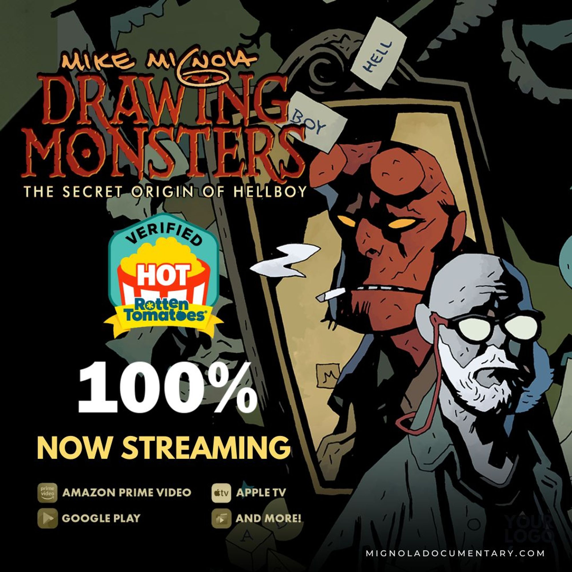 Mike Mignola: Drawing Monsters - 100% Positive Rating on Rotten Tomatoes - Now Streaming!