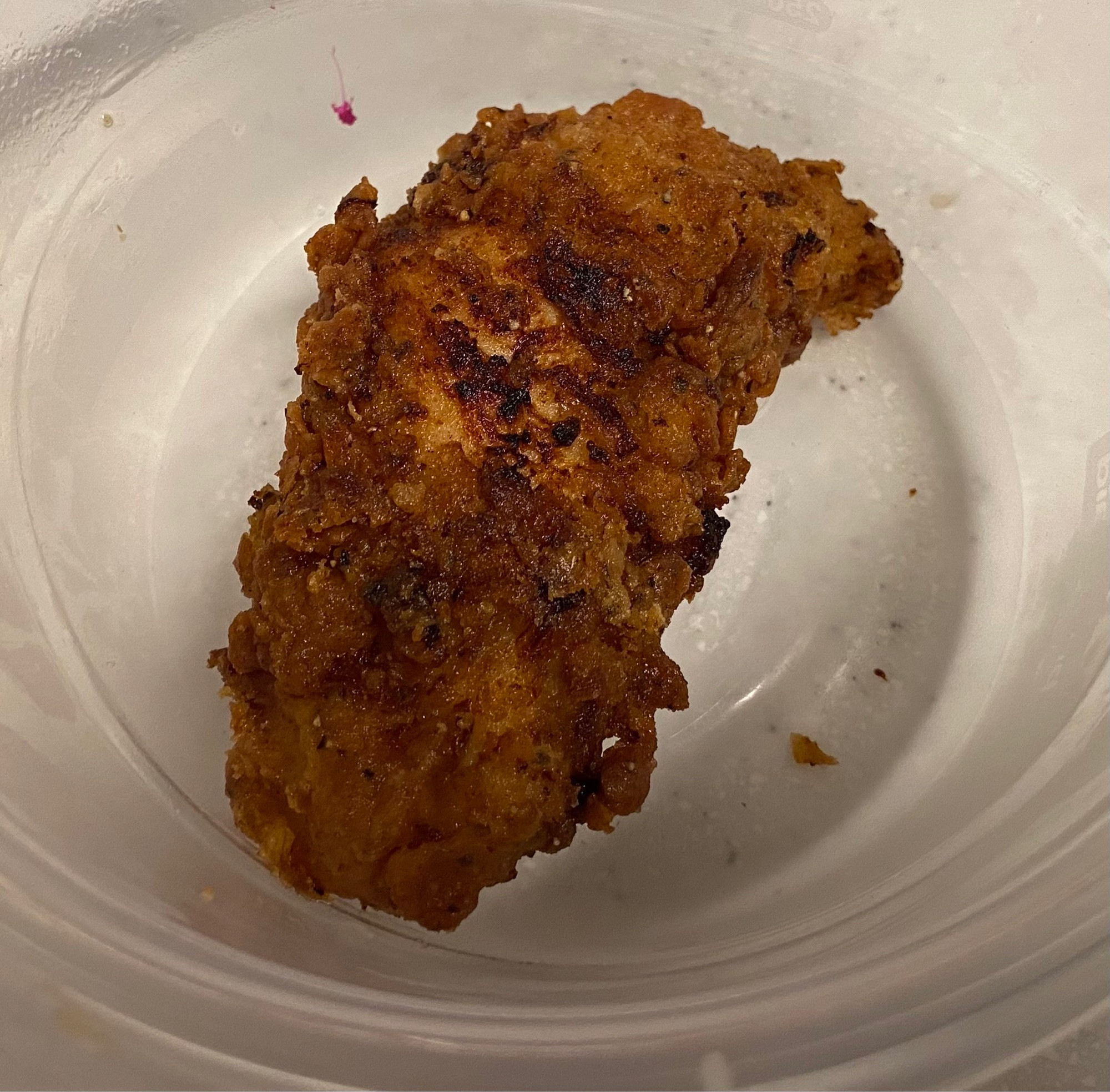 leftover chicken finger in a storage container