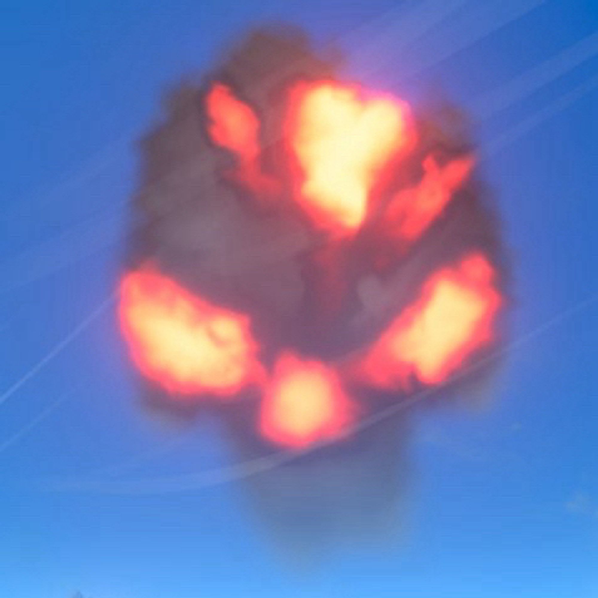 A red skull cloud of a fort of fortune