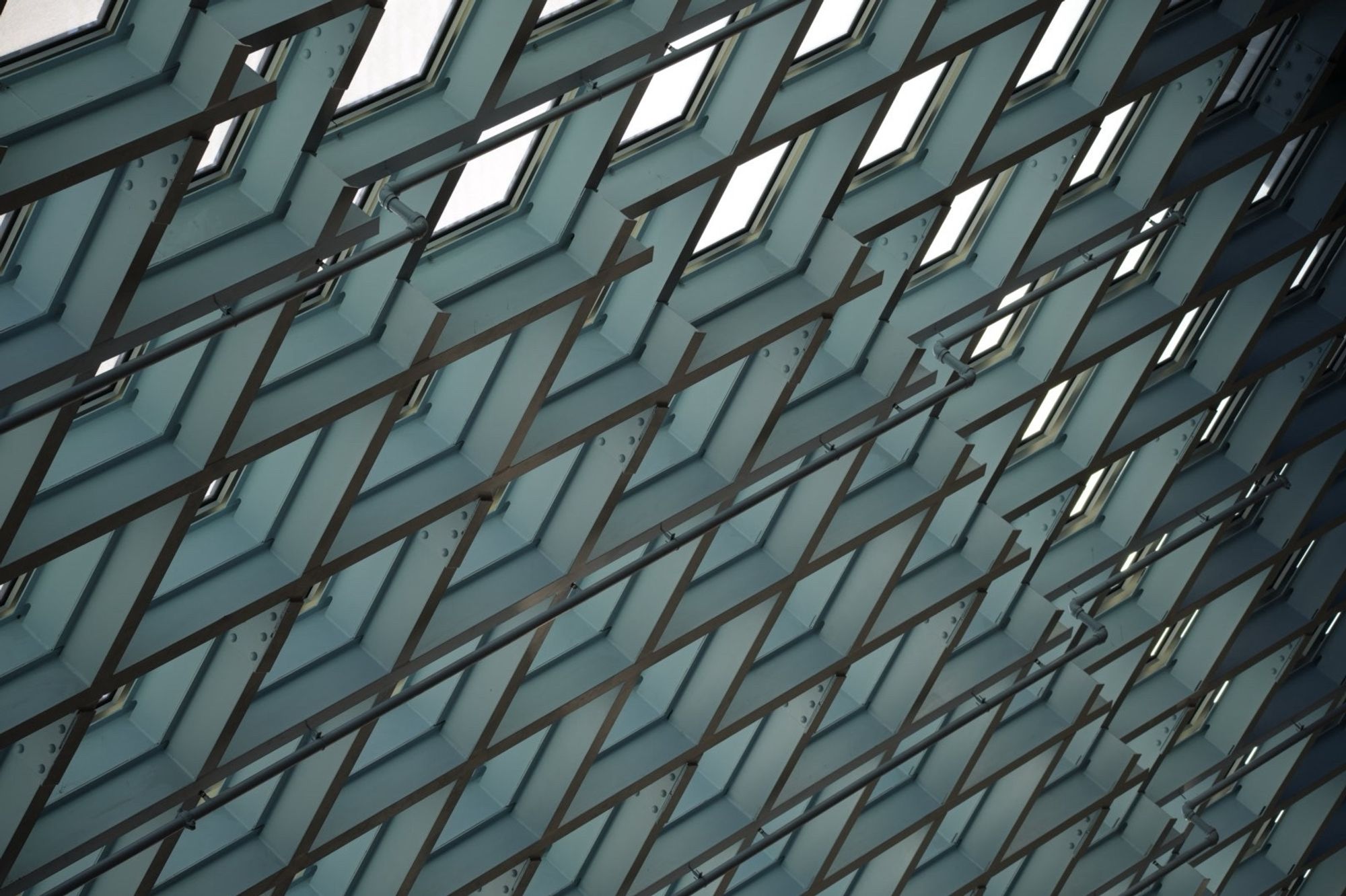 interior shot of glazing at Seattle public library