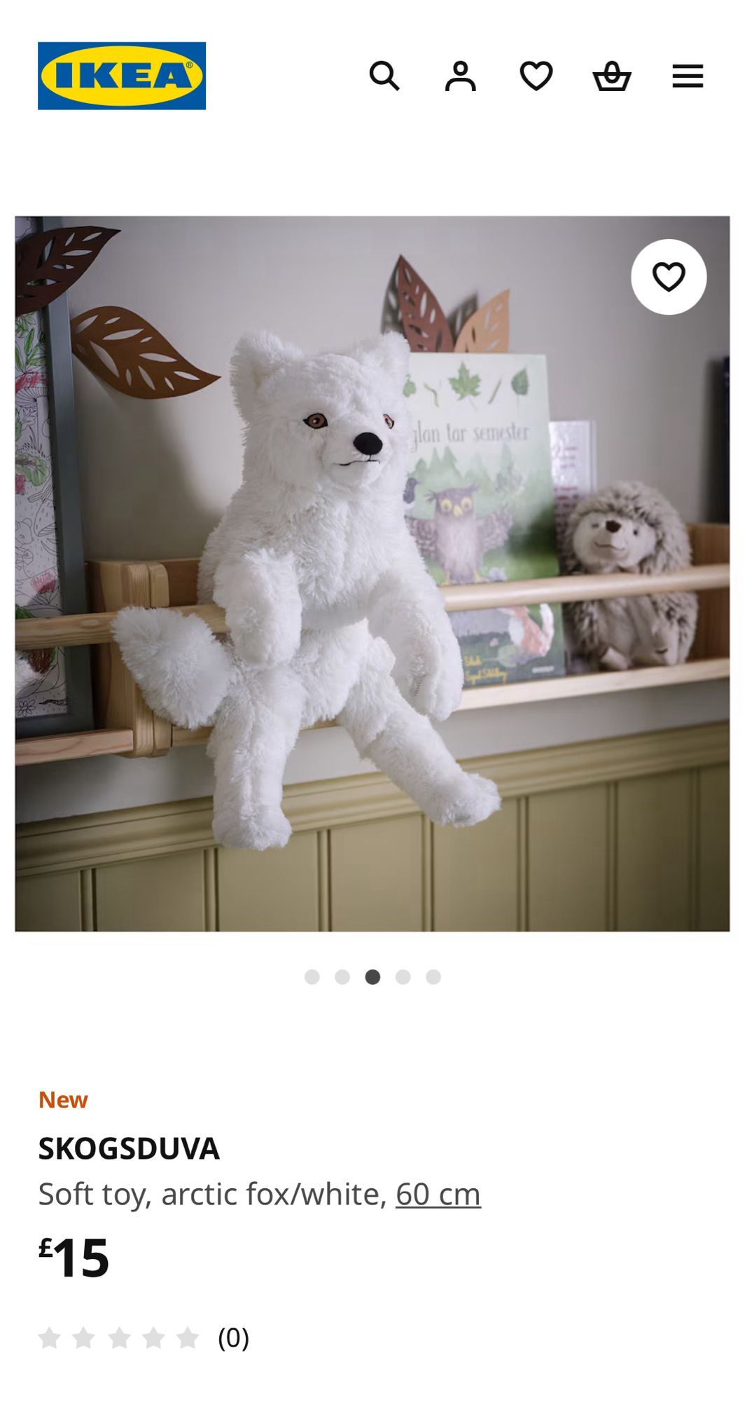 arctic fox plush at ikea - he’s perfect and only £15 you should get him and take him home and love him forever