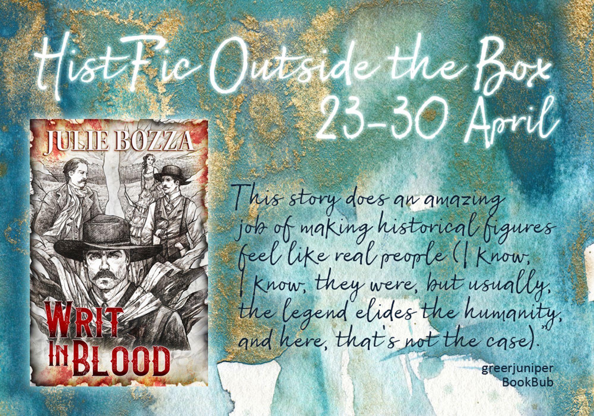 Banner for HistFic Outside the Box, April 2024