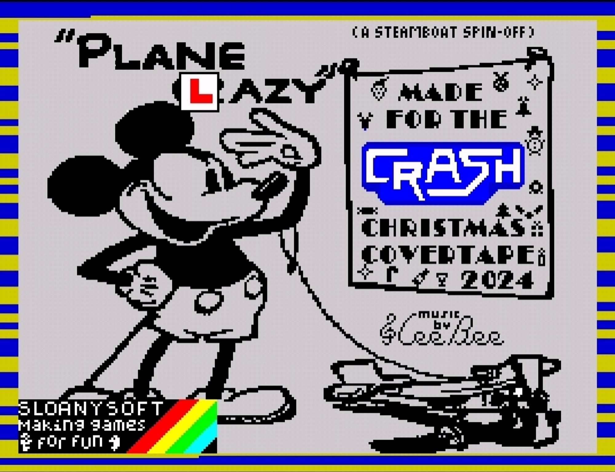 Loading screen from forthcoming Sloanysoft game "Plane Lazy"