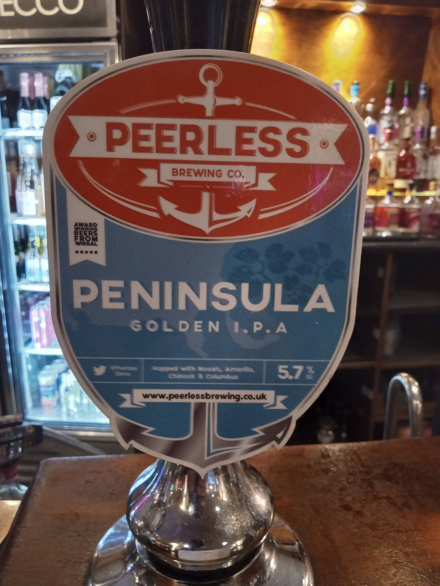 Peerless Peninsula IPA pumpclip